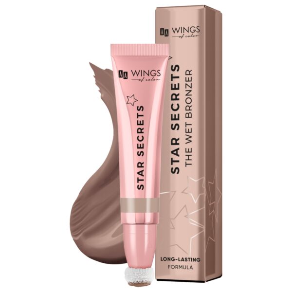 AA WINGS OF COLOR Star Secrets The Wet Bronzer Kremowy Bronzer 01 Light Bronze 13 ml