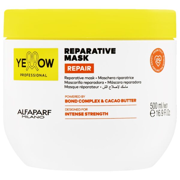 Alfaparf Yellow Repair Mask – wzmacniająca maska do włosów zniszczonych, 500ml