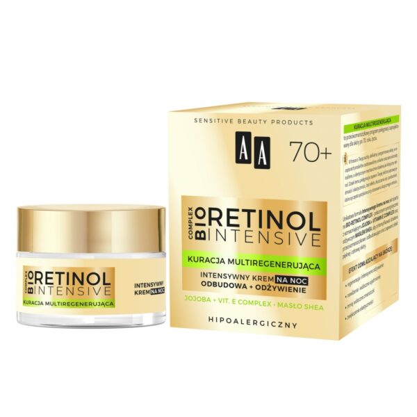 AA RETINOL INTENSIVE 70+ Kuracja multiregenerująca intensywny krem na noc 50 ml