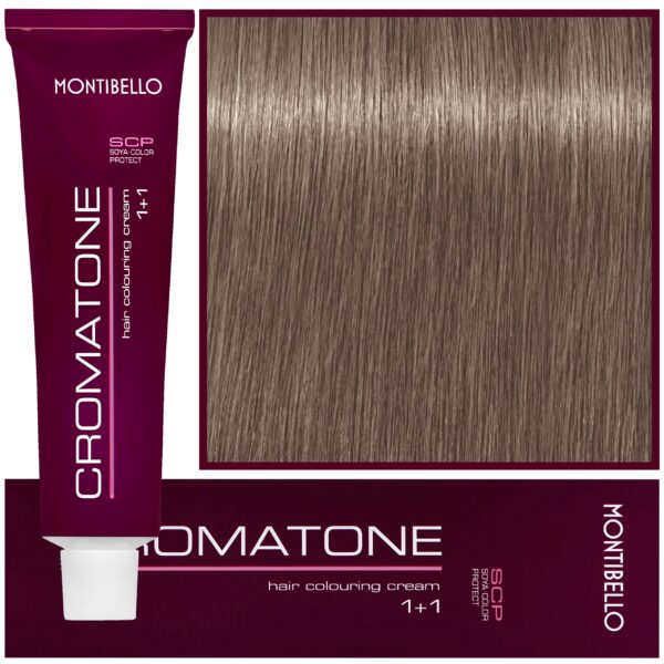 Montibello Cromatone - profesjonalna farba do trwałej koloryzacji, 60ml 8,21 | Jasny Perłowy Popielaty Blond