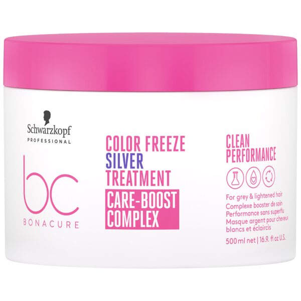 Schwarzkopf BC Color Silver Mask - maska ochładzająca do odcieni blondu, 500ml