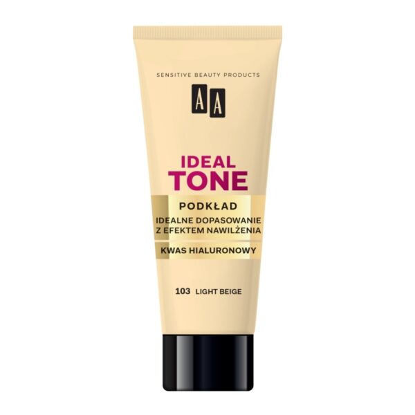 AA Make Up Ideal Tone foundation Perfekcyjne dopasowanie 103 light beige 30 ml