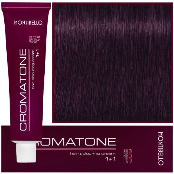 Montibello Cromatone - profesjonalna farba do trwałej koloryzacji, 60ml 6,8 | Ciemny Fioletowy Blond