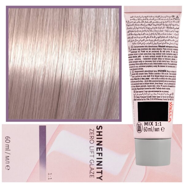 Wella Shinefinity Zero Lift Glaze - profesjonalna farba do włosów, 60ml 07/97 | Beżowa Mokka