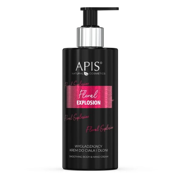 Wygładzający krem do ciała i dłoni - Apis Floral Explosion - 300 ml