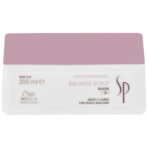 Wella SP Balance Scalp Mask – kojąca maska do wrażliwej skóry głowy i cienkich włosów, 200ml