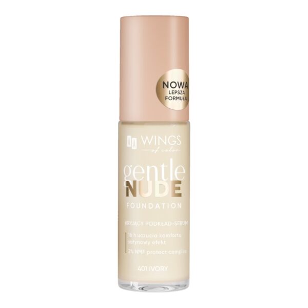 AA WINGS OF COLOR Gentle Nude Foundation Kryjący podkład-serum 401 Ivory 30 ml