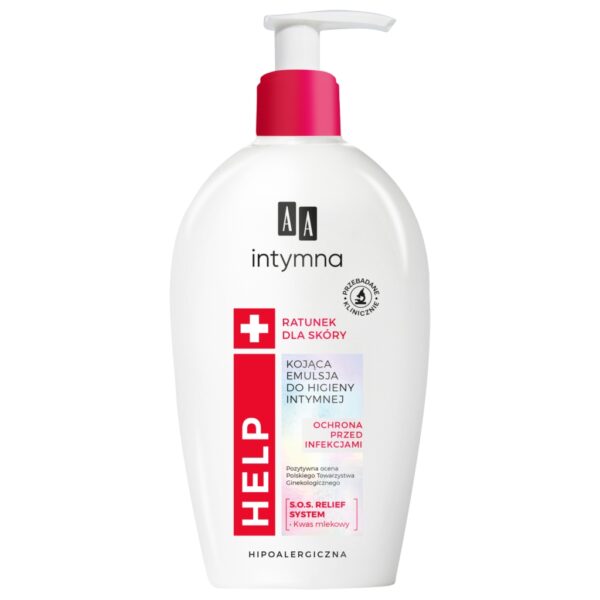 AA Intymna Ochrona&Pielęgnacja Help Emulsja do higieny intymnej - dozownik 300 ml