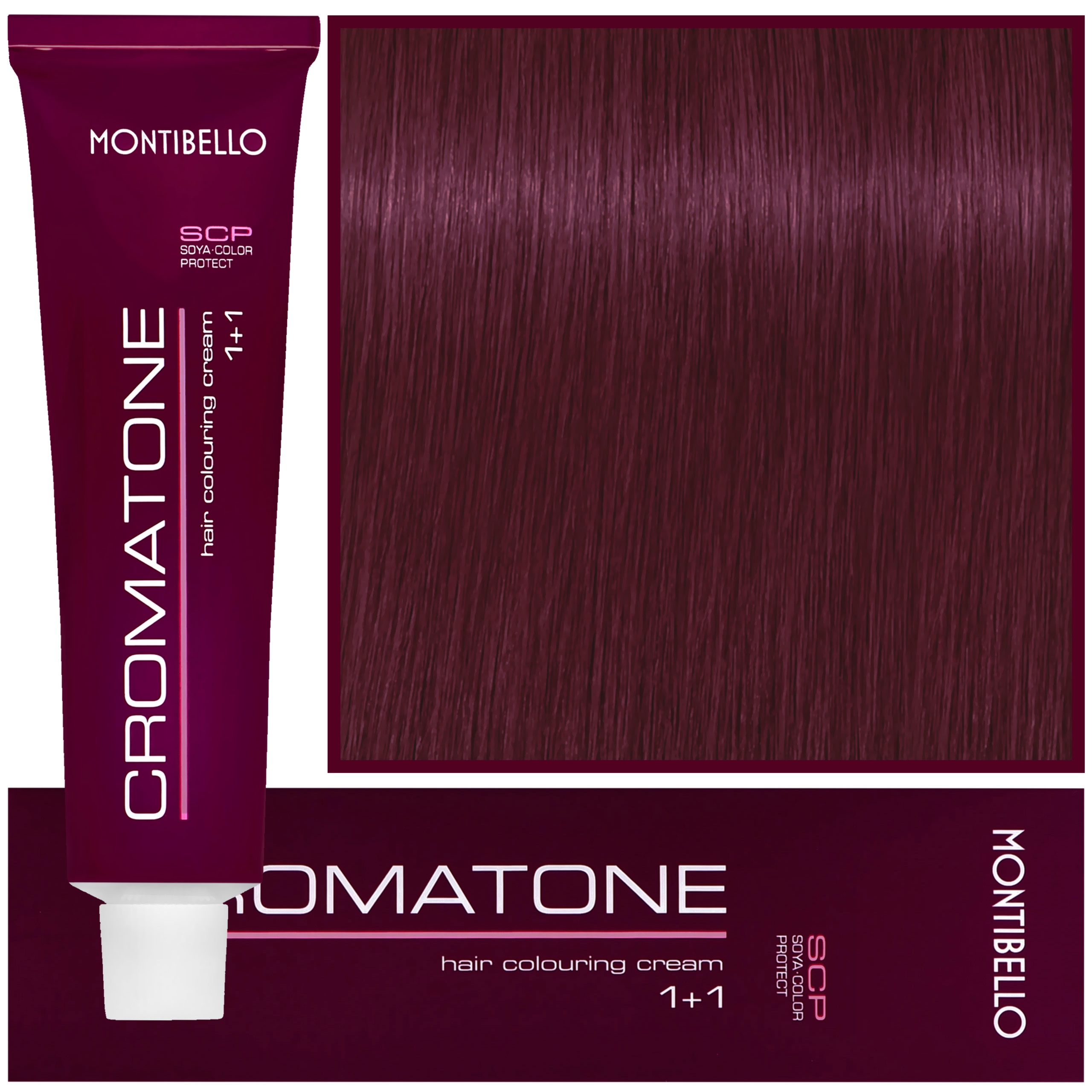 Montibello Cromatone - profesjonalna farba do trwałej koloryzacji, 60ml 5,77 | Jasny Intensywny Czerwony Brąz