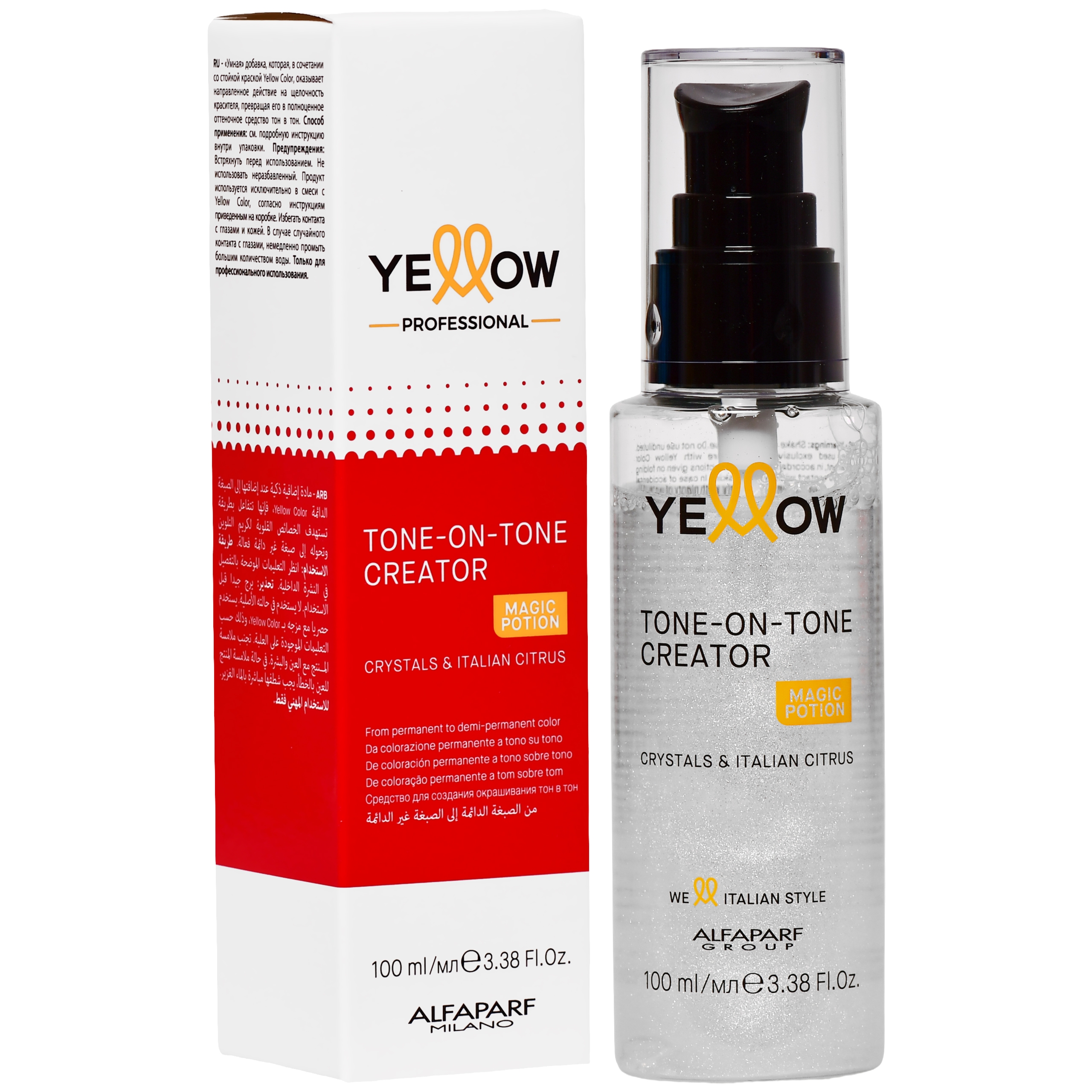 Alfaparf YELLOW Tone-On-Tone Creator - emulsja do koloryzacji ton w ton, 100ml