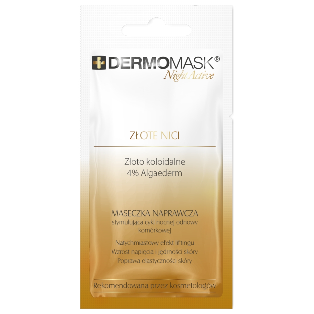 L'BIOTICA Dermomask Night Active Złote Nici 12 ml