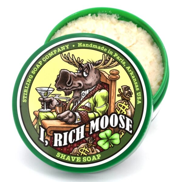 Stirling I, Rich Moose mydło do golenia w tyglu 170ml