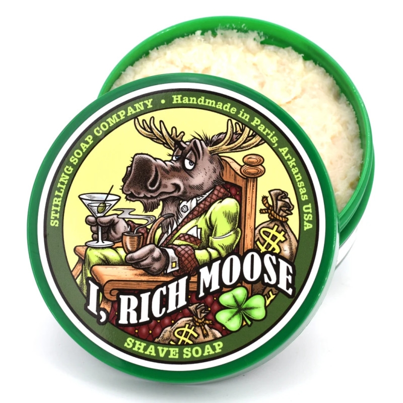 Stirling I, Rich Moose mydło do golenia w tyglu 170ml