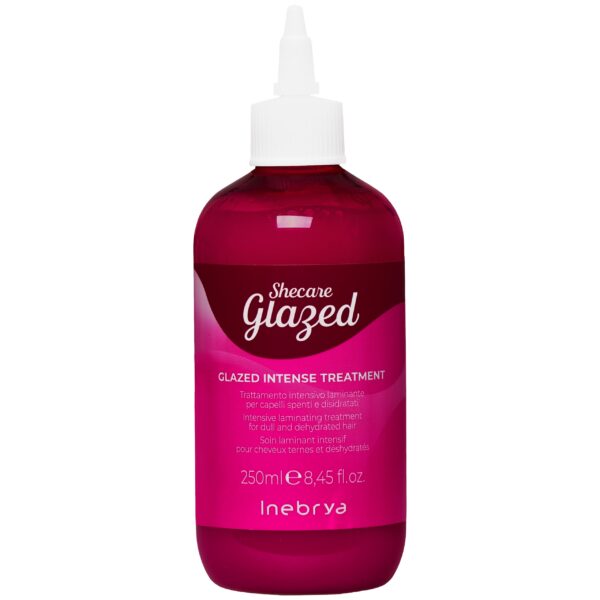 Inebrya Shecare Glazed Intense Treatment - intensywna kuracja regenerująca do włosów zniszczonych i osłabionych, 250ml