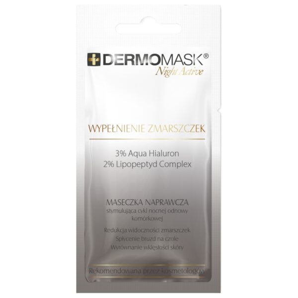 L'BIOTICA Dermomask Night Active Wypełnienie Zmarszczek 12 ml