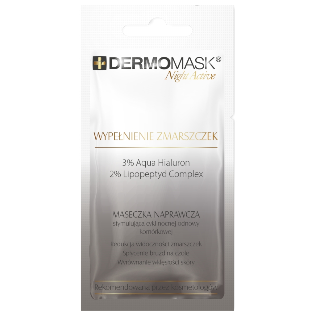 L'BIOTICA Dermomask Night Active Wypełnienie Zmarszczek 12 ml