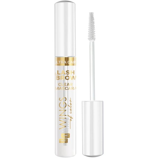 AA WINGS OF COLOR Ultra Care Lash&Brow Clear Mascara Modelująca, Nabłyszczająca Mascara Do Rzęs i Brwi 10 ml