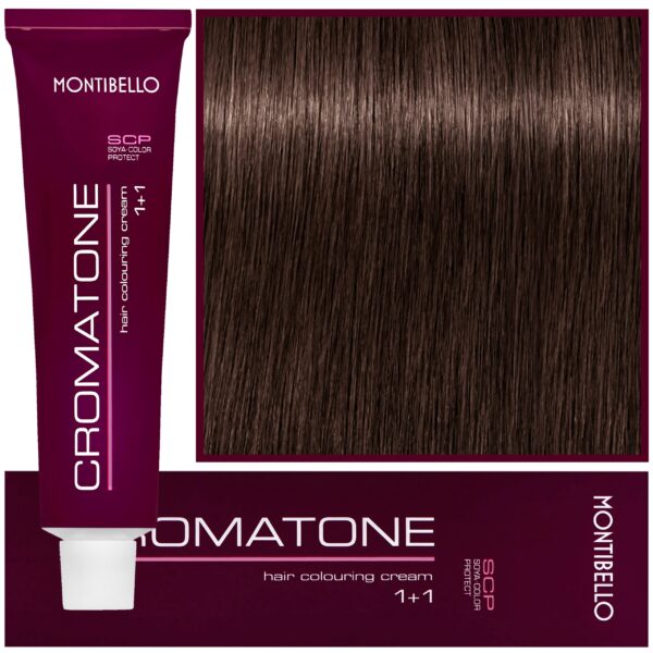 Montibello Cromatone - profesjonalna farba do trwałej koloryzacji, 60ml 6,61 | Ciemny Brązowy Popielaty Blond