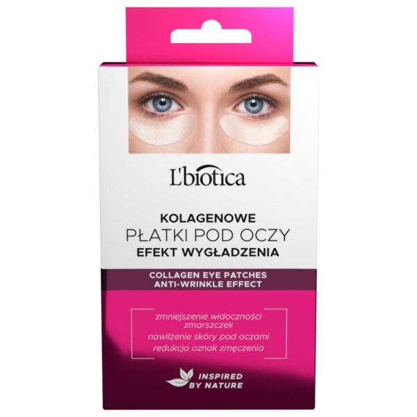L'BIOTICA Kolagenowe płatki pod oczy Przeciwzmarszczkowe 3 pary