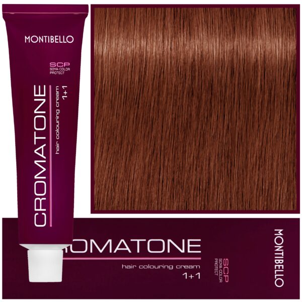 Montibello Cromatone - profesjonalna farba do trwałej koloryzacji, 60ml 6,43 | Ciemny Miedziany Złoty Blond