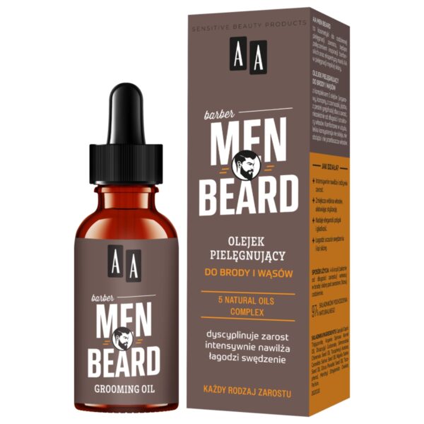 AA MEN Beard Olejek pielęgnujący do brody i wąsów 30 ml