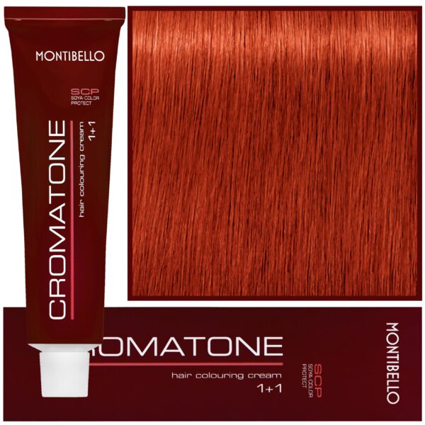 Montibello Cromatone - profesjonalna farba do trwałej koloryzacji, 60ml X 44 | Ekstremalnie Intensywny Miedziany