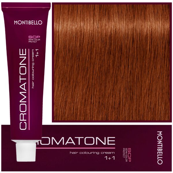 Montibello Cromatone - profesjonalna farba do trwałej koloryzacji, 60ml 7,4 | Średni Miedziany Blond