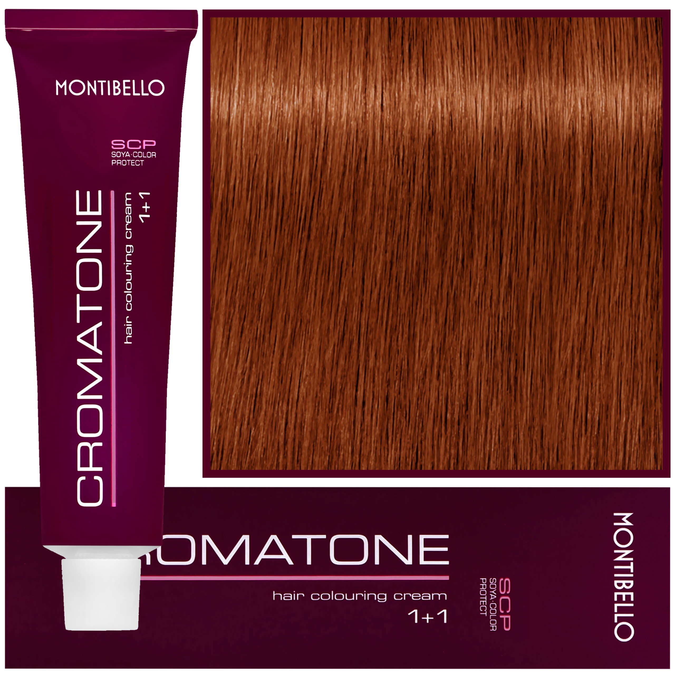 Montibello Cromatone - profesjonalna farba do trwałej koloryzacji, 60ml 7,4 | Średni Miedziany Blond