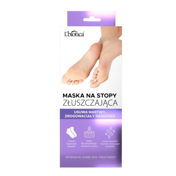 L'BIOTICA Złuszczająca maska na stopy 1 szt.