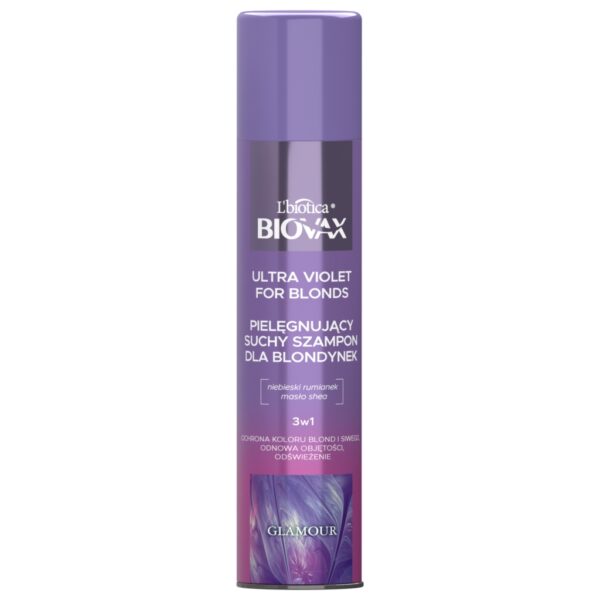 BIOVAX Glamour Ultra Violet for Blond suchy szampon 200 ml