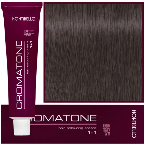 Montibello Cromatone - profesjonalna farba do trwałej koloryzacji, 60ml 6,16 | Ciemny Popielaty Brązowy Blond
