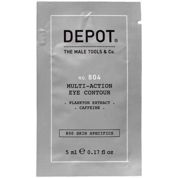 Depot NO. 804 Multi-Act Eye Contour - rozjaśniający i wygładzający krem pod oczy dla mężczyzn, 5ml