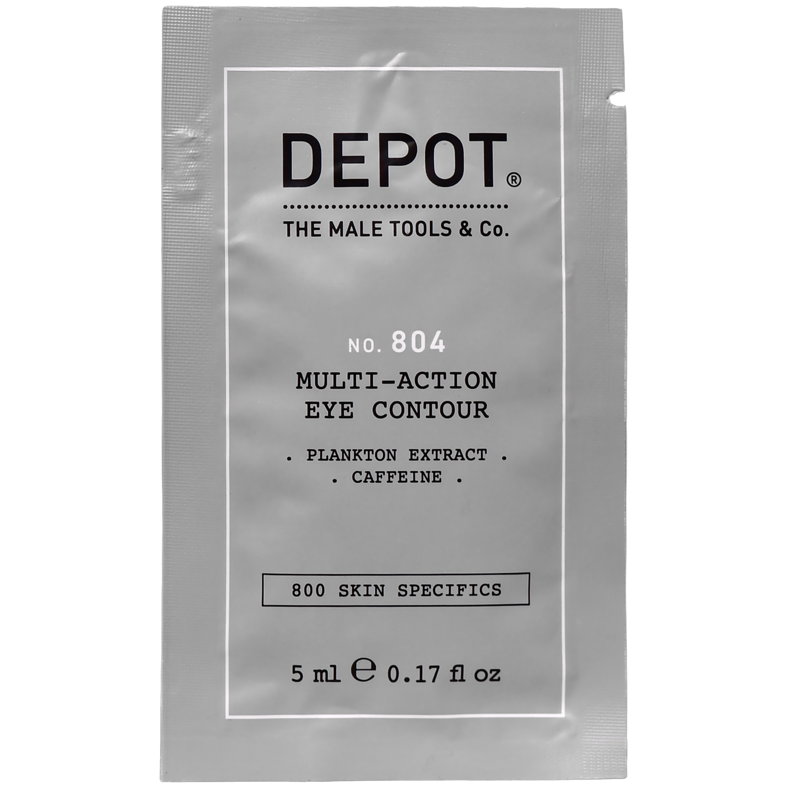 Depot NO. 804 Multi-Act Eye Contour - rozjaśniający i wygładzający krem pod oczy dla mężczyzn, 5ml