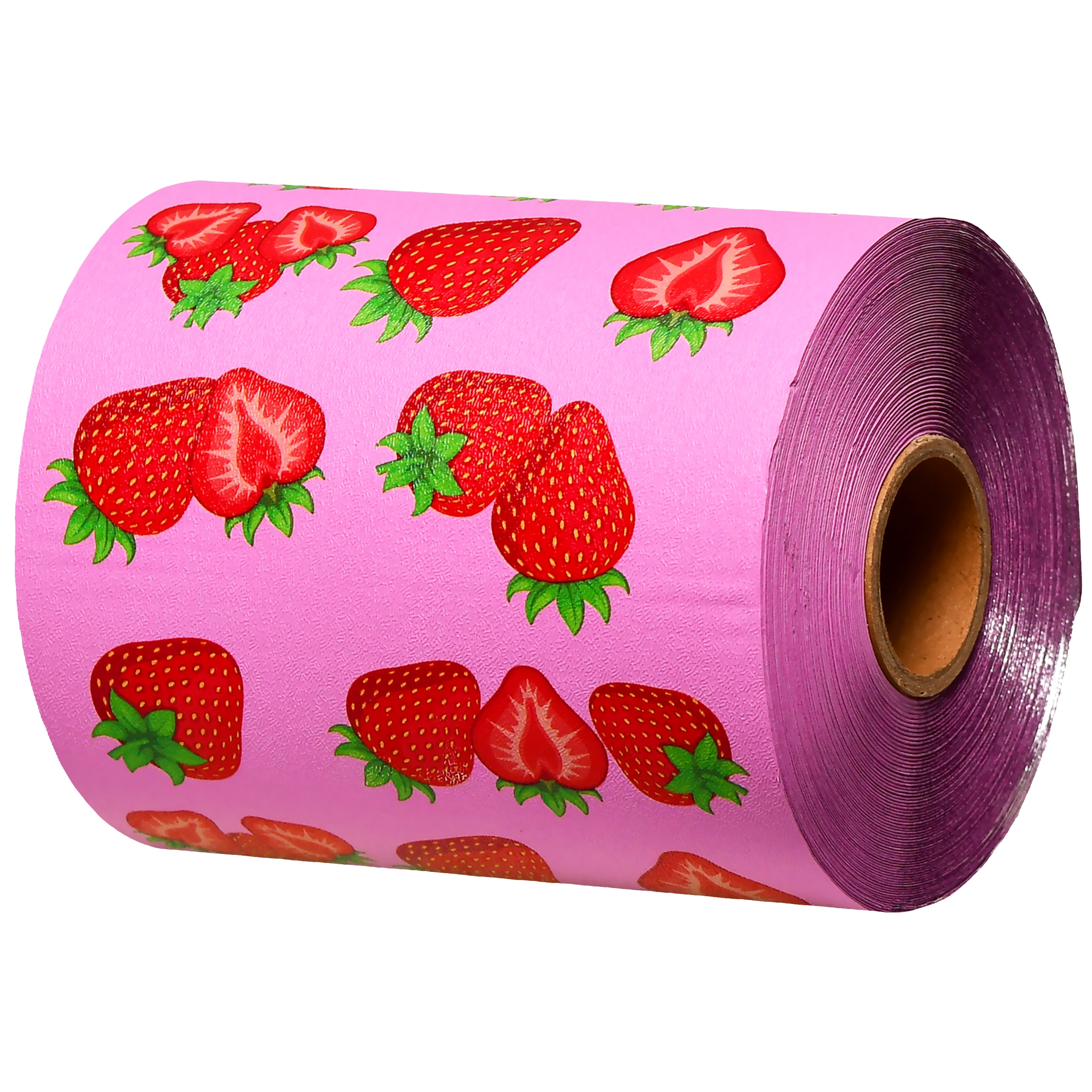 Folia aluminiowa ryflowana Truskawka - do koloryzacji włosów, 10mb