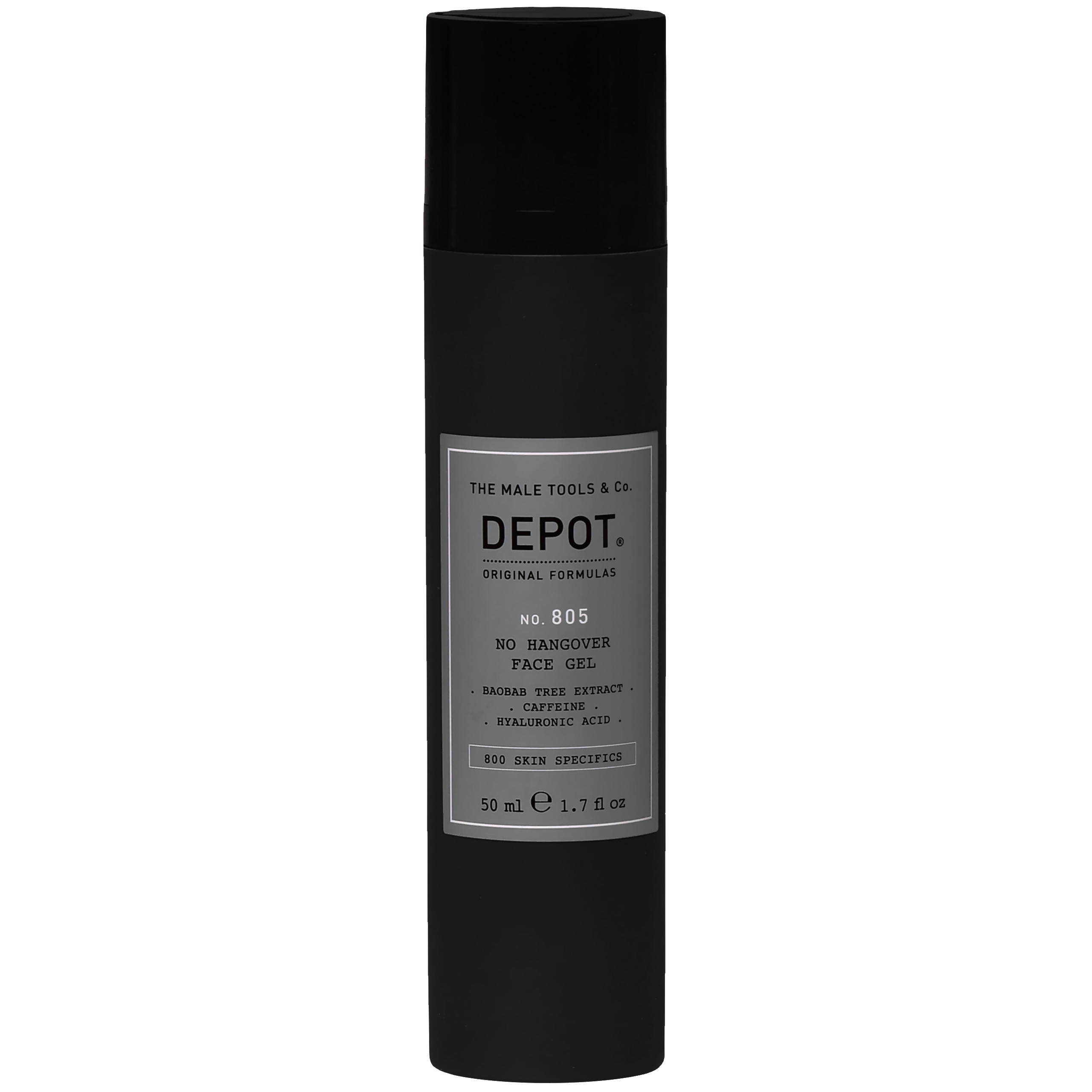 Depot NO. 805 No Hangover Face Gel - odświeżający i nawilżający żel do twarzy dla mężczyzn, 50ml