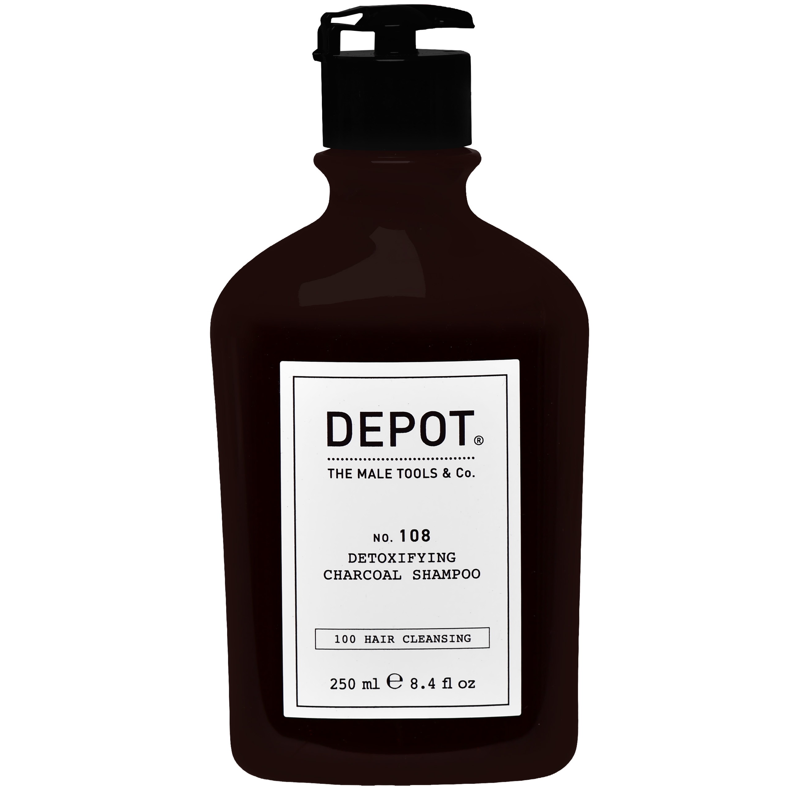 Depot NO. 108 Detoxifying Charcoal Shampoo - oczyszczający szampon do każdego rodzaju włosów, 250ml