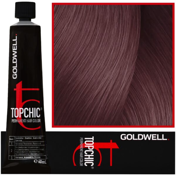 Goldwell Topchic - profesjonalna farba do włosów, 60ml 7AK@PK Chłodna Miedź Z Różowym Refleksem